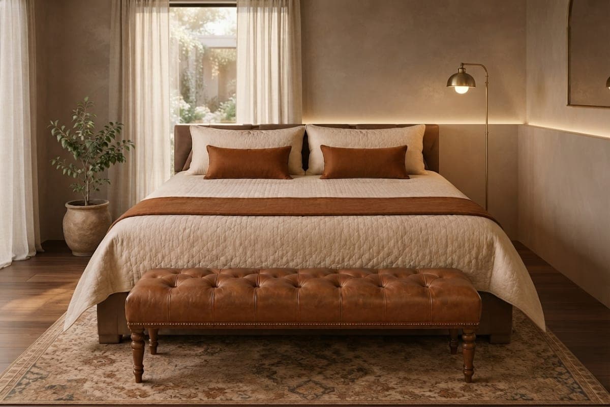 King Bed — Trellis Ivory