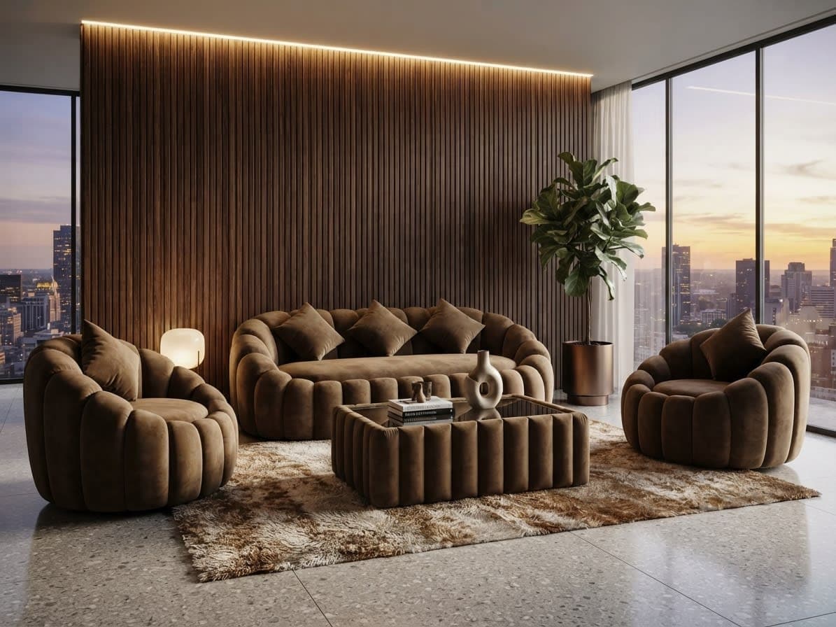 3D Petal Sofa Set