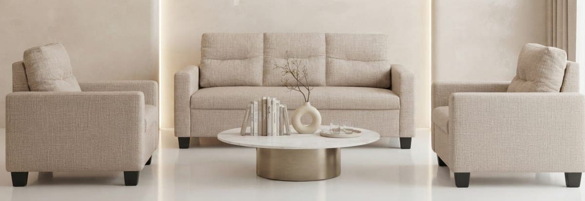 Boxed Cushion Sofa Set