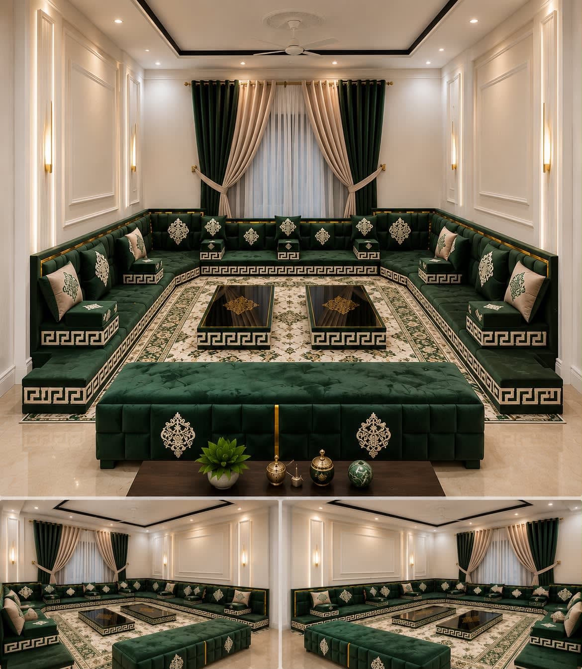Emerald Green & Gold Majlis