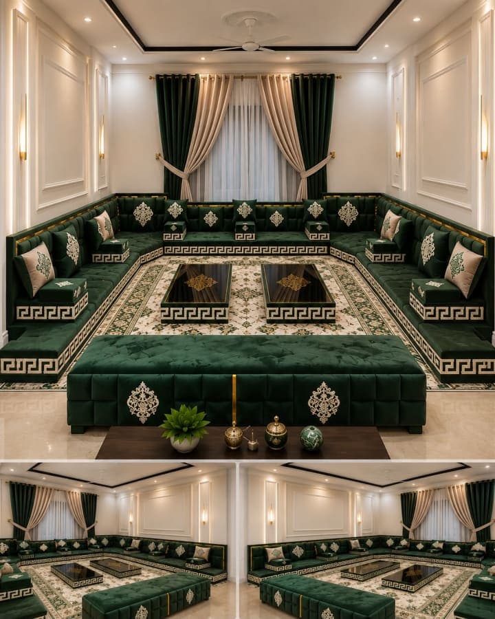 Emerald Green & Gold Majlis