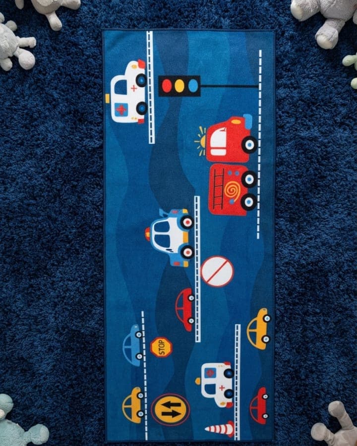 City Traffic Kids Mat