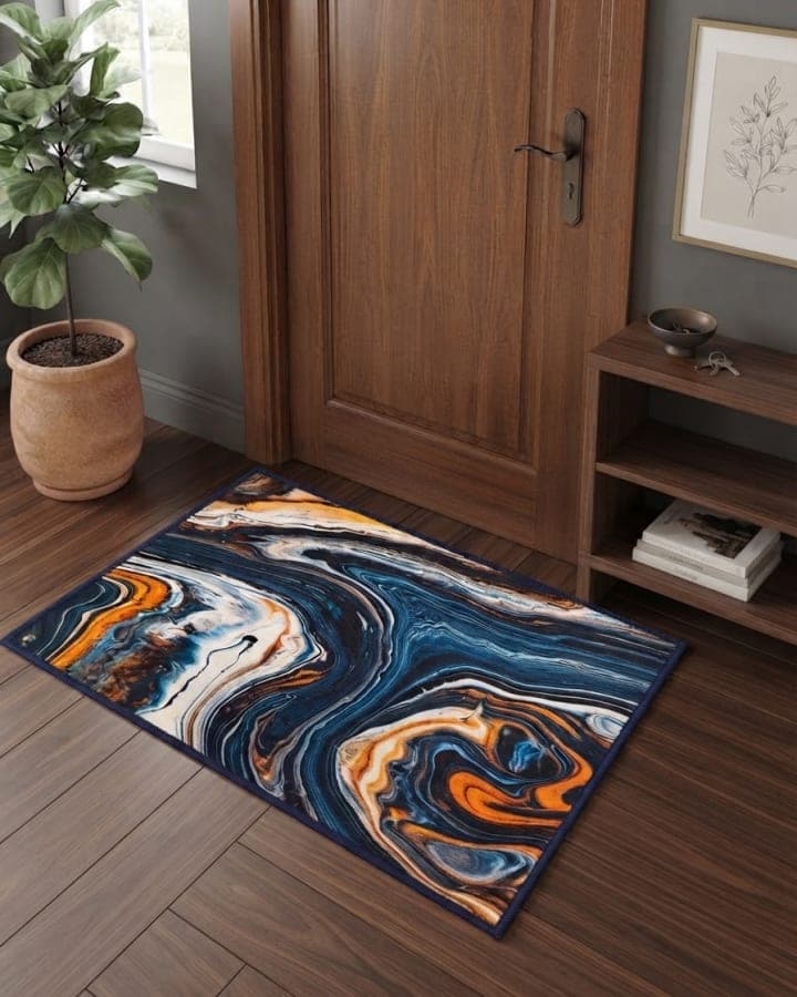 Blue Amber Agate Anti-Slip Mat