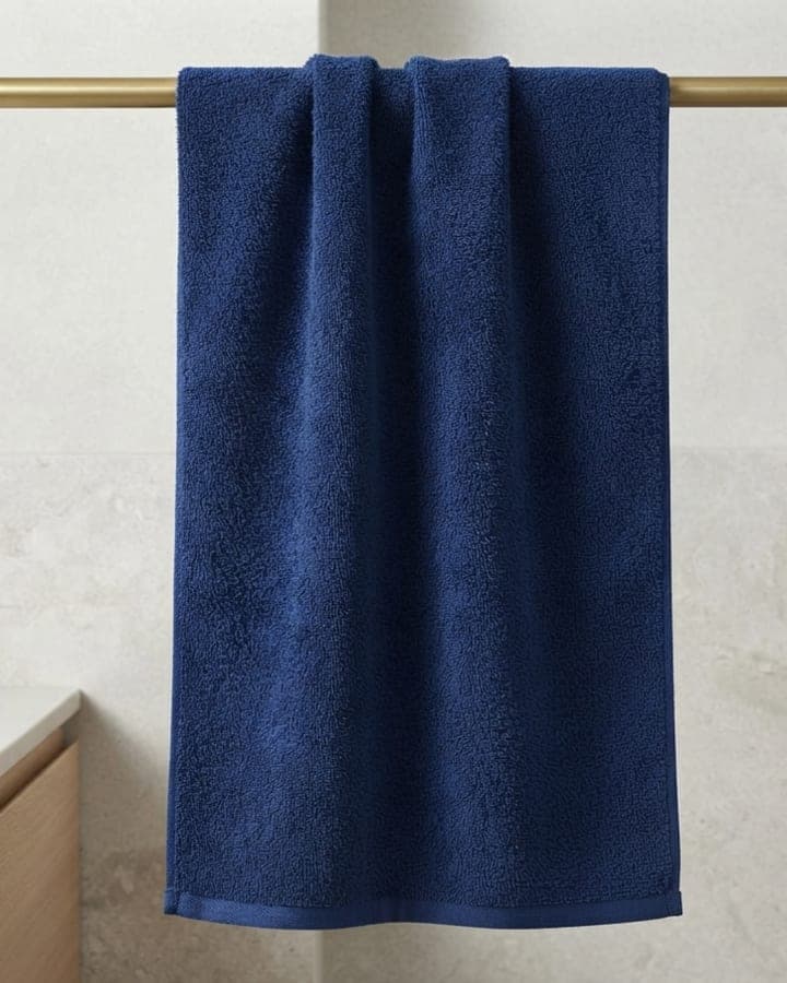 Midnight Navy Bath Towel